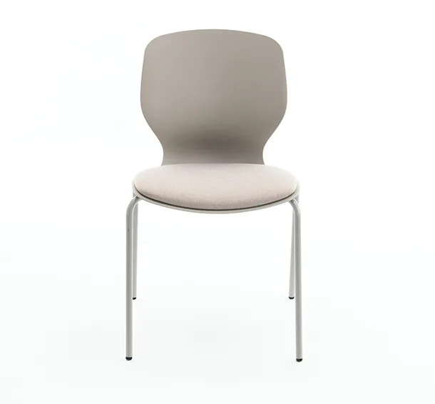Customizable Cushioned Plastic Dining Chair