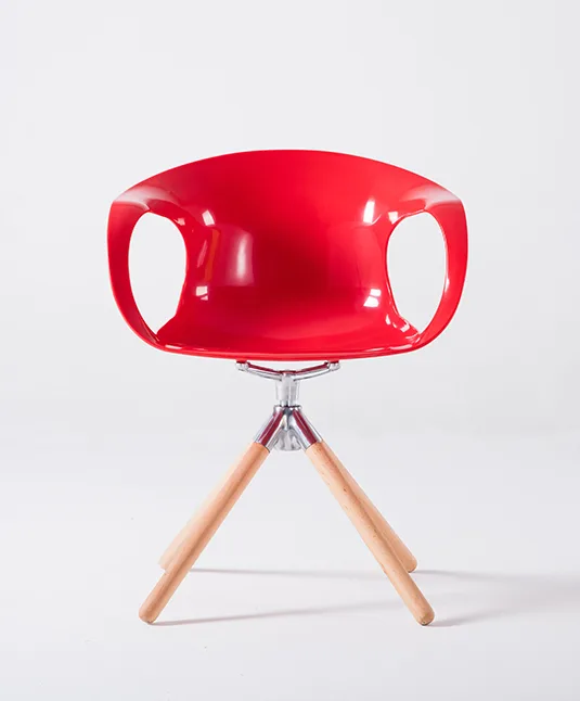 ABS Plastic Dining Chair with Armrest