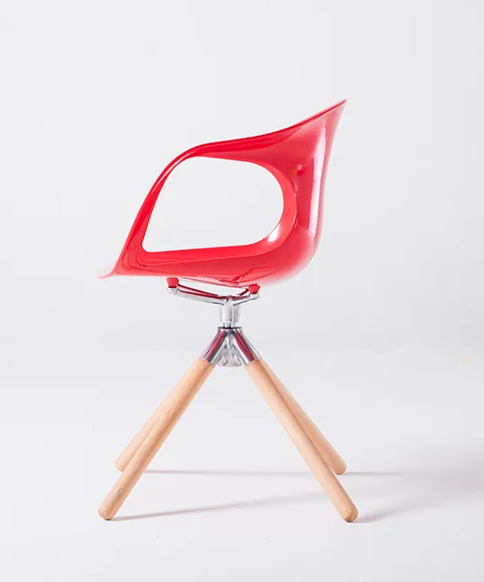 ABS Plastic Dining Chair with Armrest