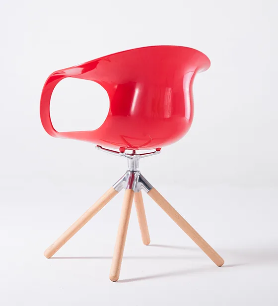 ABS Plastic Dining Chair with Armrest