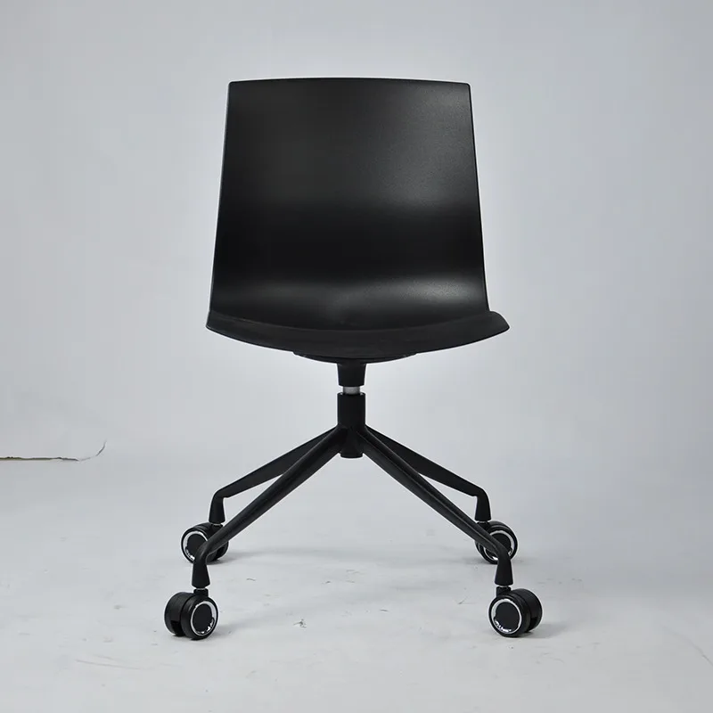 Black Shell Living Room Chair with Castors