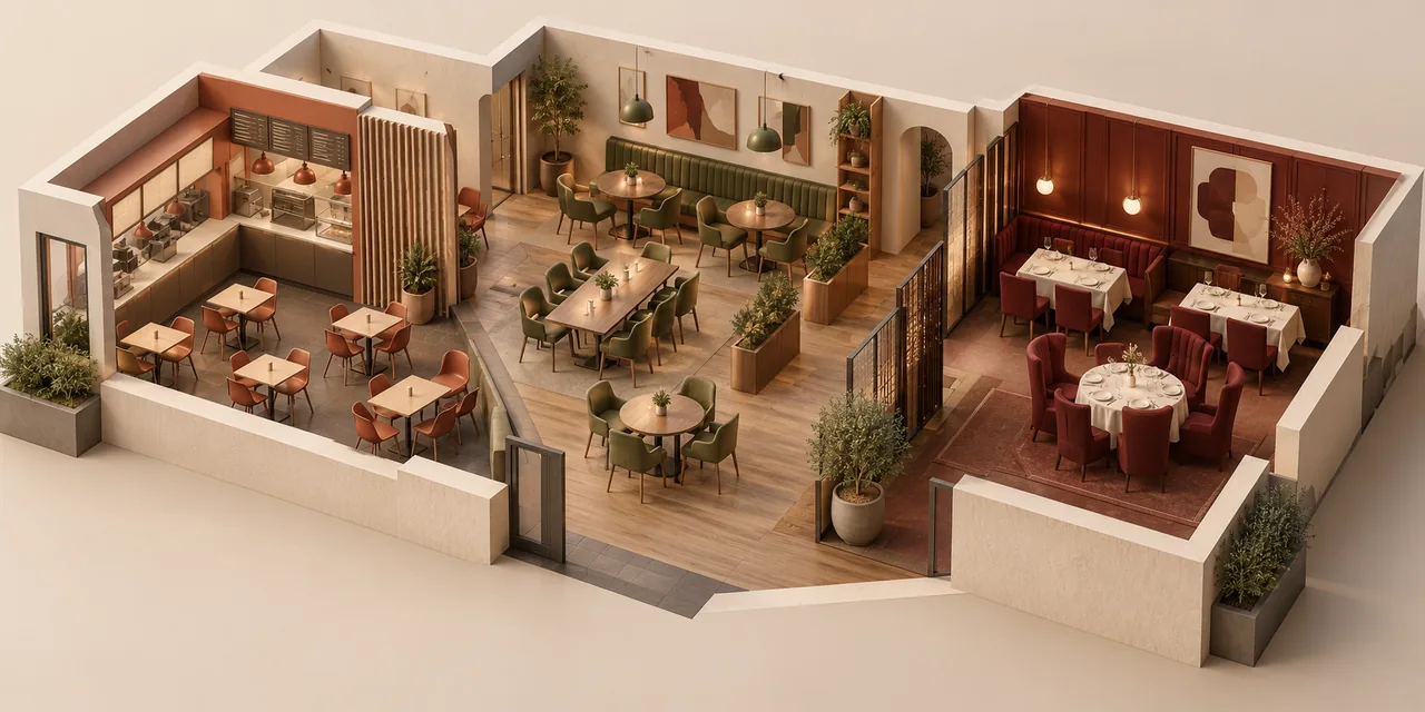 Restaurant Seating Selection: Fast Food to Fine Dining Configuration